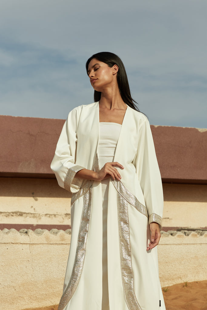 Metallic Panel abaya