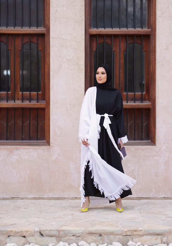 Fringed Abaya Set