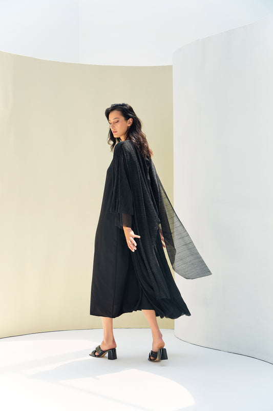 Shimmer Abaya In Plisse
