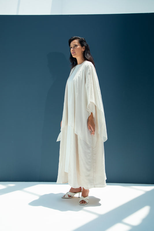 Embroidered Polka Dot Abaya
