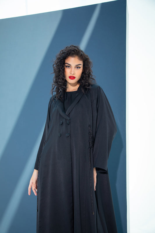 Lace-up Coat Abaya