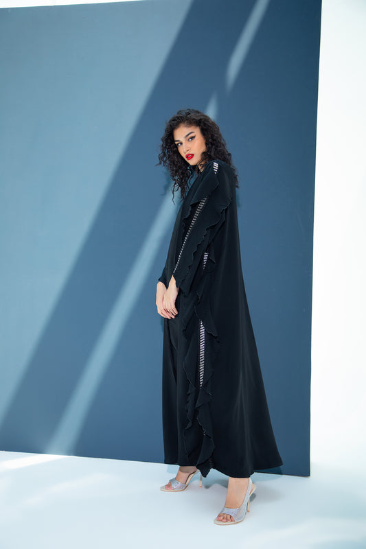 Ruffled Abaya