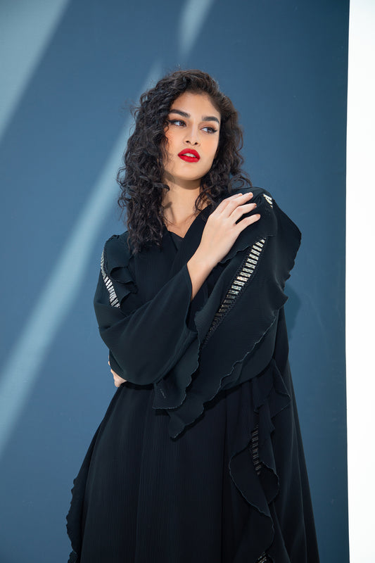 Ruffled Abaya