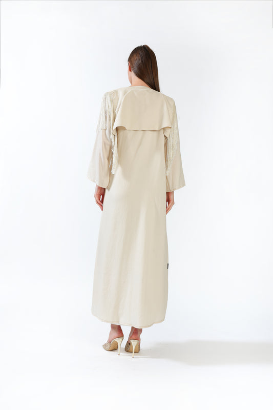 Fringe Wrape Abaya