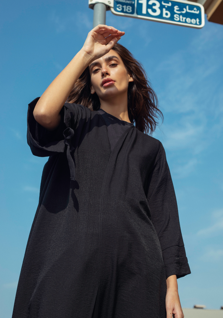 Ribbon Detail Abaya