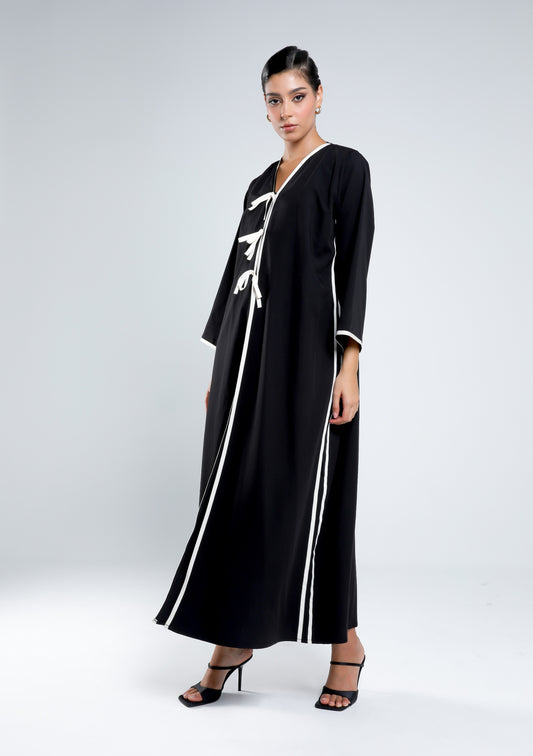 Ribbon detail abaya