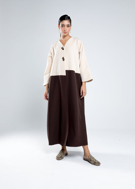 two-tone Abaya