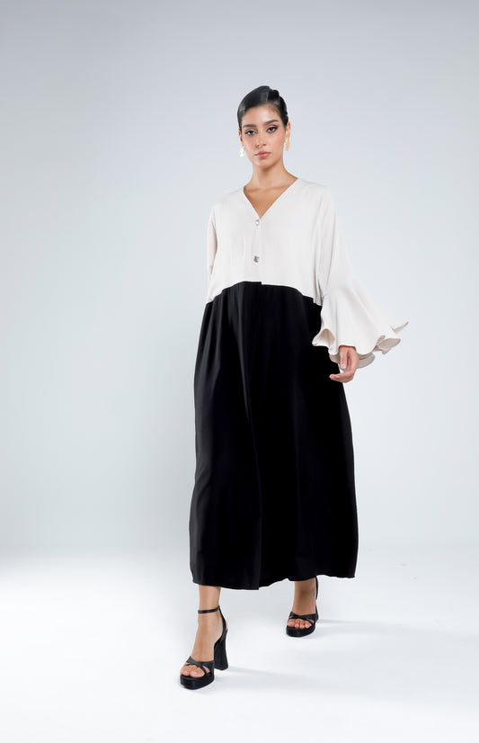 Two-tone abaya