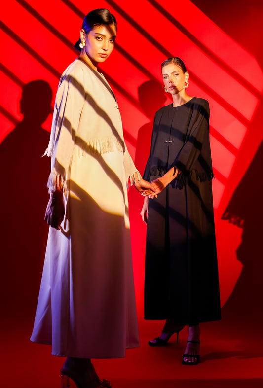 Fringe-trim Abaya