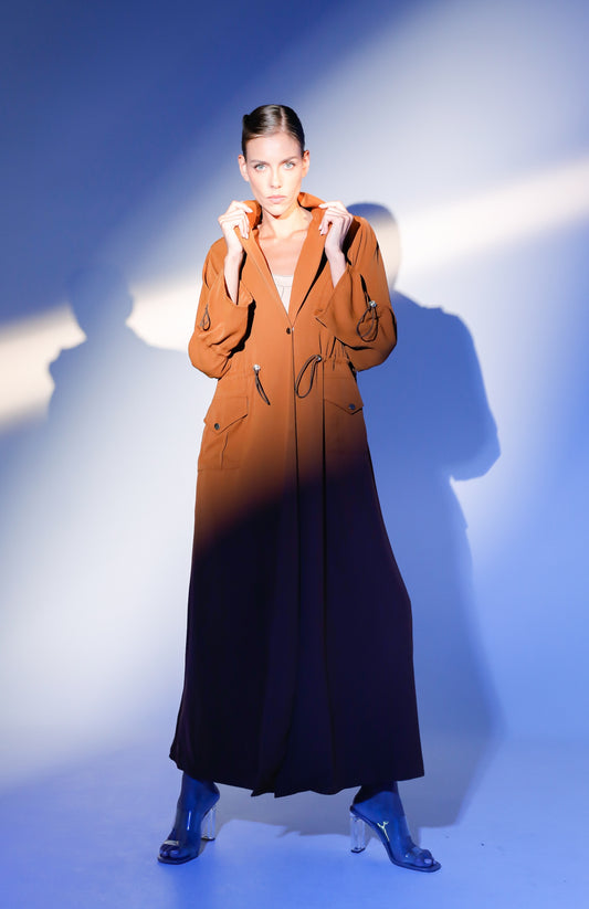 Drawcord-waist Abaya
