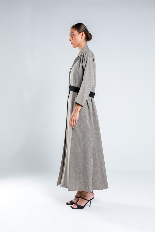 Trench style abaya