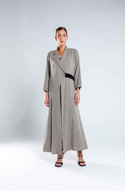 Trench style abaya