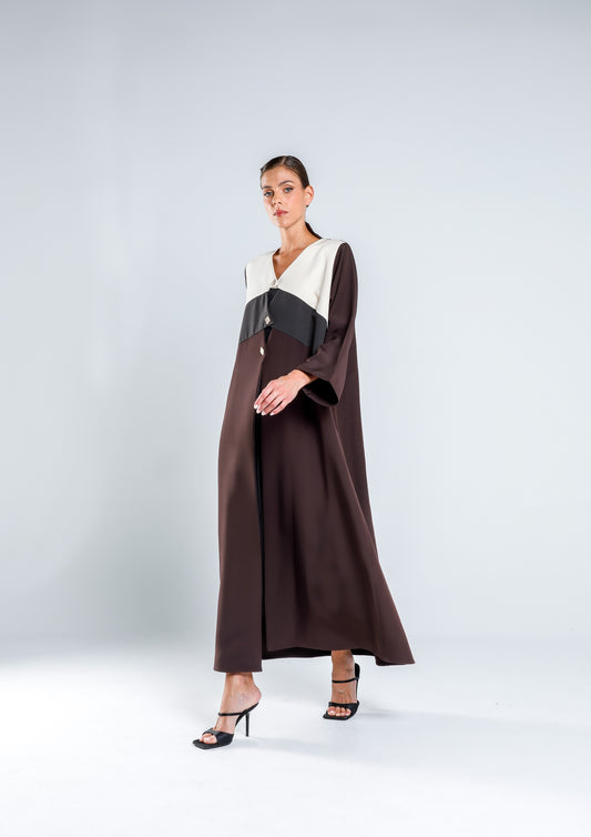 Draword V-neck Abaya