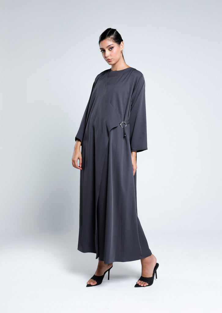 Wrap belted abaya