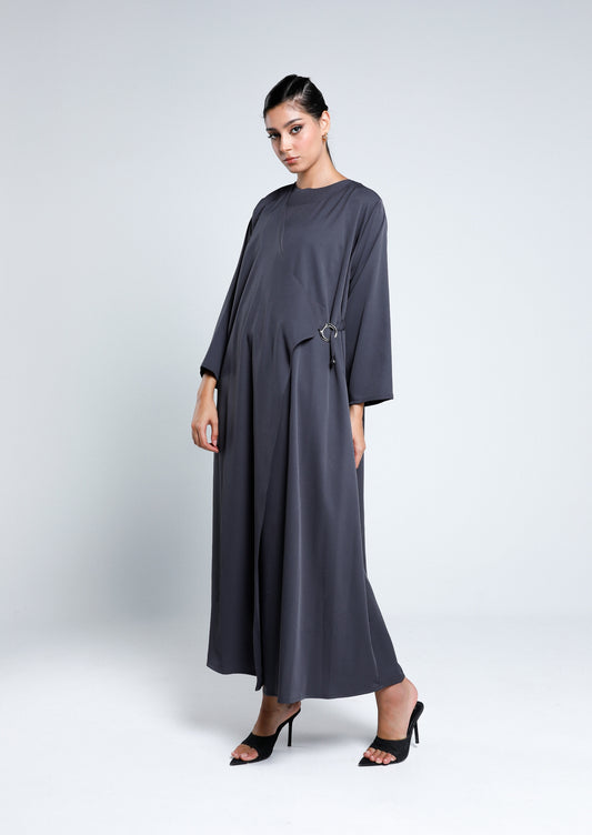 Wrap belted abaya