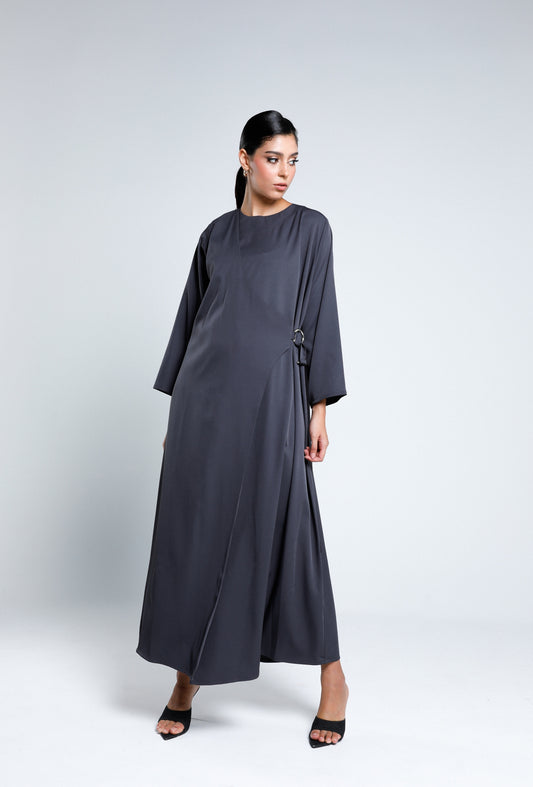 Wrap belted abaya