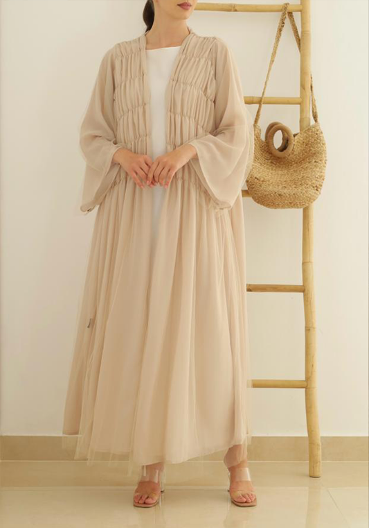 Tulle abaya set